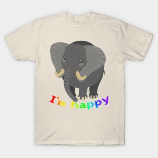 funny animals I'm happy T-Shirt